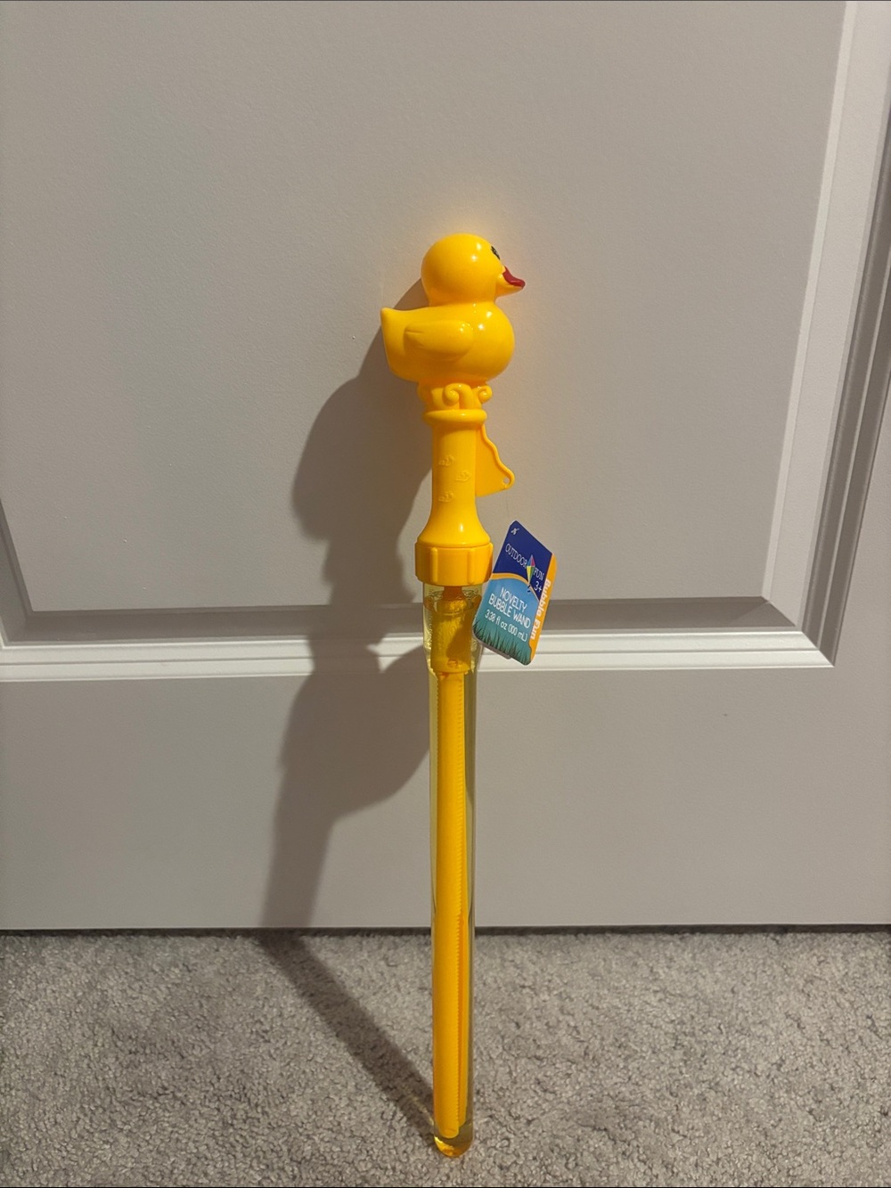 Yellow Rubber Duck bubble wand